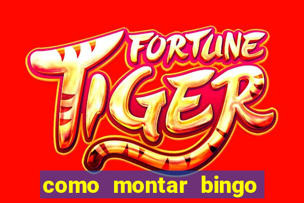 como montar bingo brinquedos toia